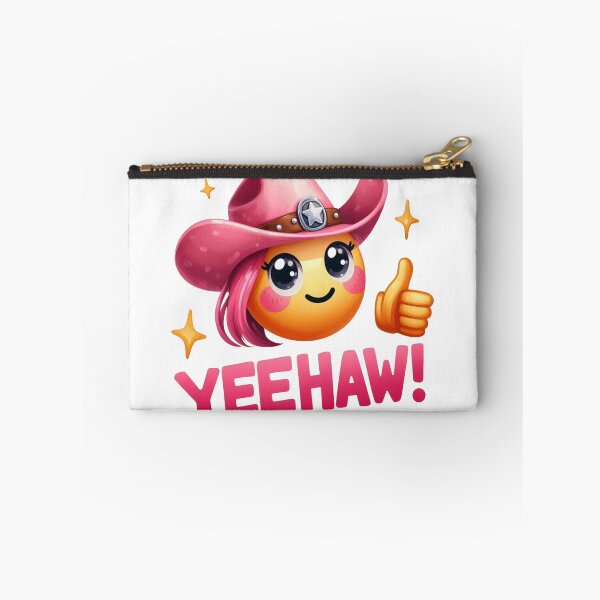 Item preview, Yeehaw Emoji Pink designed and sold by clarkfraser.