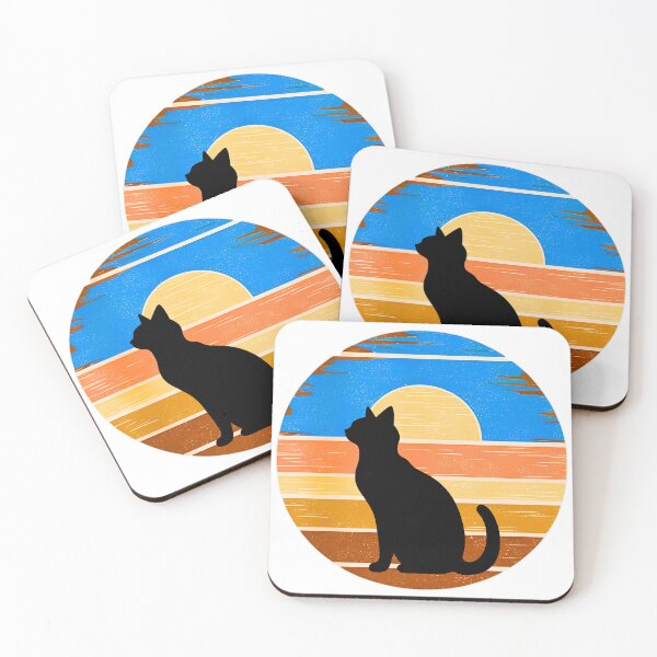 Item preview, Cat Vintage Sunset – Retro Silhouette Kitty Lover Design designed and sold by Fredster1966.