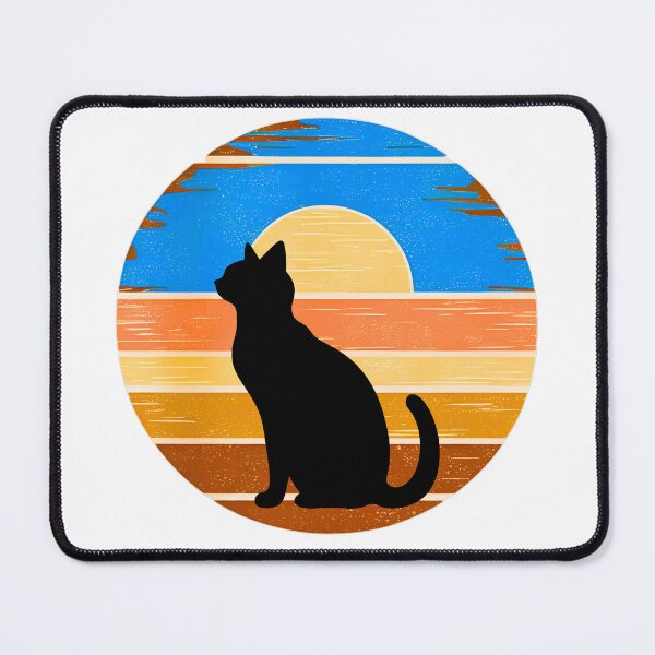 Item preview, Cat Vintage Sunset – Retro Silhouette Kitty Lover Design designed and sold by Fredster1966.