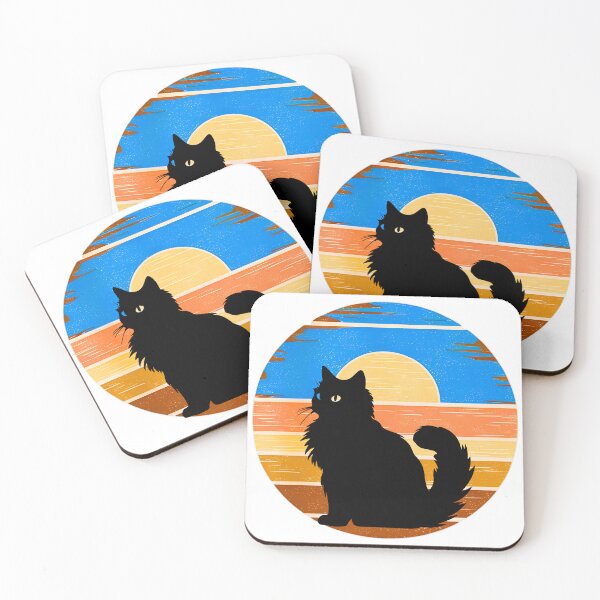 Item preview, Ragdoll Cat Vintage Sunset – Retro Silhouette Feline Art for Cat Lovers designed and sold by Fredster1966.