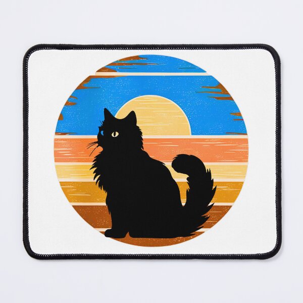Item preview, Ragdoll Cat Vintage Sunset – Retro Silhouette Feline Art for Cat Lovers designed and sold by Fredster1966.
