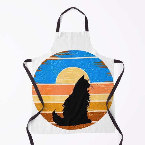 Item preview, Maine Coon Cat Vintage Sunset – Retro Feline Silhouette Art for Cat Lovers designed and sold by Fredster1966.