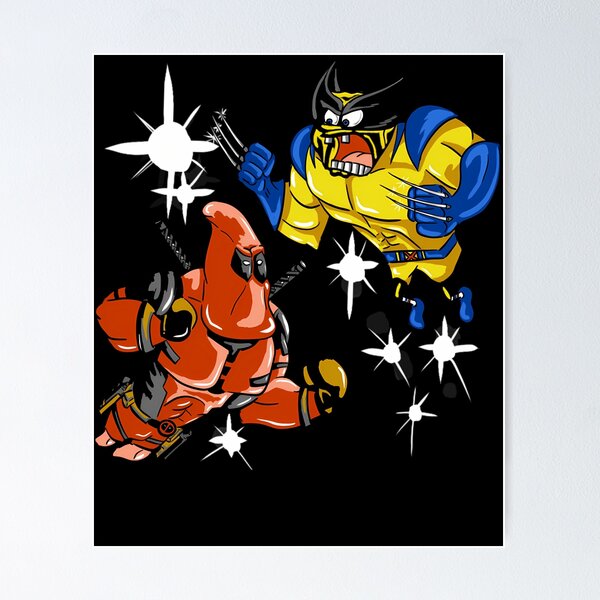Vista previa del artículo con la obra «Wolverbob contra Patrickooll», diseñado y vendido por UknownFanton.