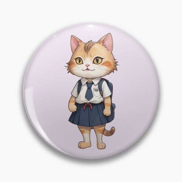 Item preview, Student Cat – Cute School Cat in Uniform designed and sold by Babayaa.