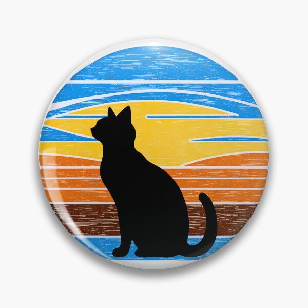 Item preview, Cat Vintage Sunset – Retro Silhouette Kitty Lover Design designed and sold by Fredster1966.