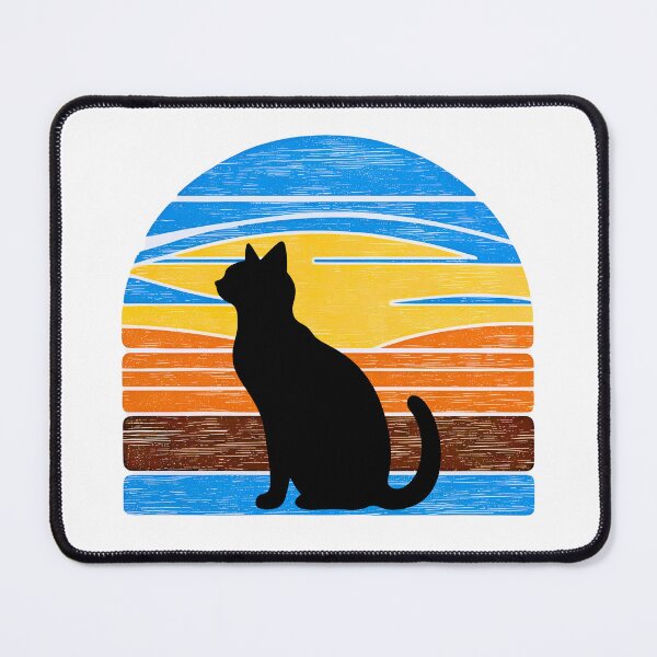 Item preview, Cat Vintage Sunset – Retro Silhouette Kitty Lover Design designed and sold by Fredster1966.