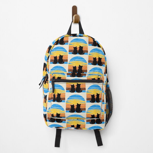 Item preview, Two Cats Vintage Sunset – Retro Silhouette Design for Cat Lovers designed and sold by Fredster1966.