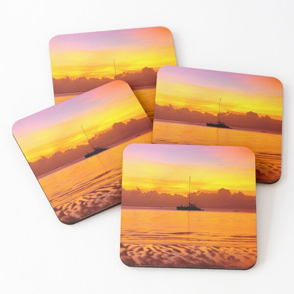 Item preview, Tropical Sunset and Sailboat Silhouette in South Pacific Art Photo designed and sold by DEC02.