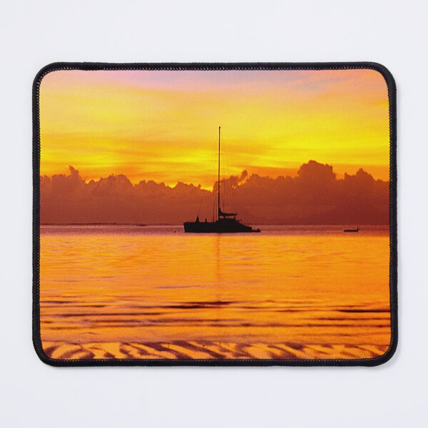 Item preview, Tropical Sunset and Sailboat Silhouette in South Pacific Art Photo designed and sold by DEC02.