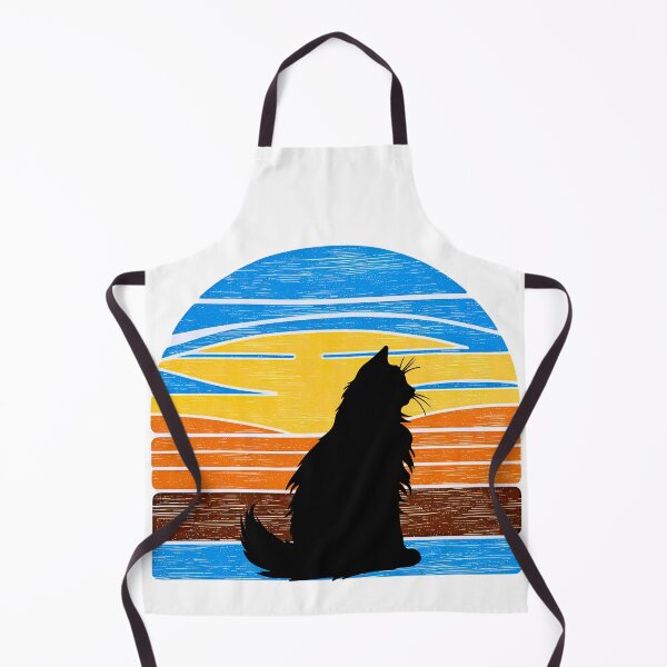 Item preview, Maine Coon Cat Vintage Sunset – Retro Feline Silhouette Art for Cat Lovers designed and sold by Fredster1966.
