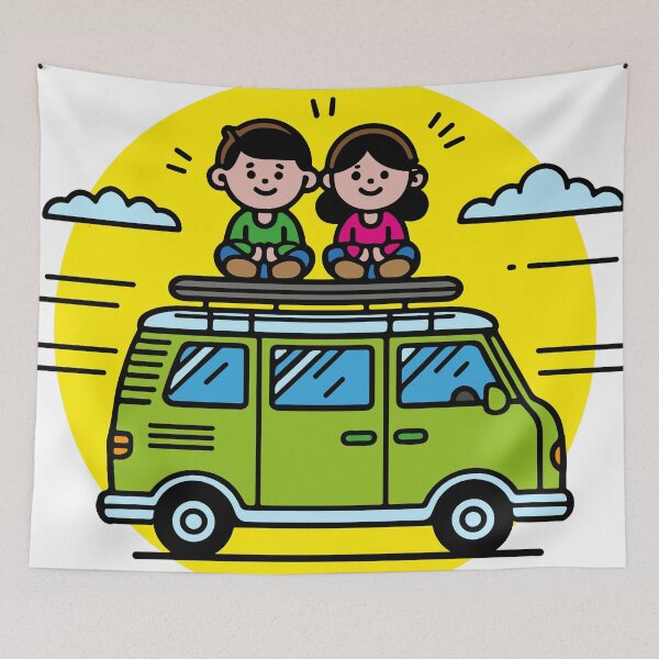 Item preview, Van View Dreams designed and sold by Arte Cartoon From TagTeam Group.