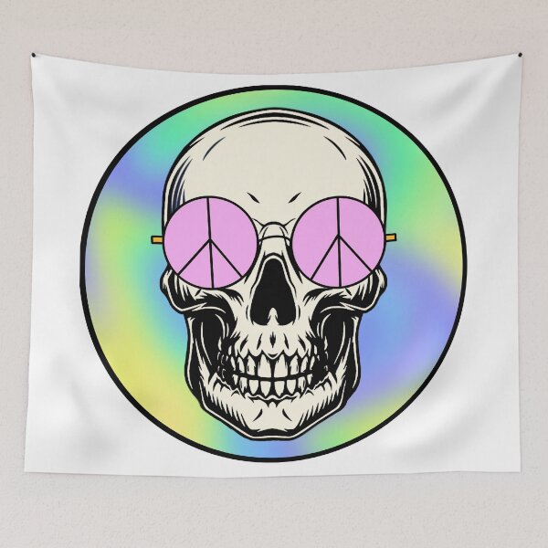Item preview, Groovy skull designed and sold by Onehappyhook.