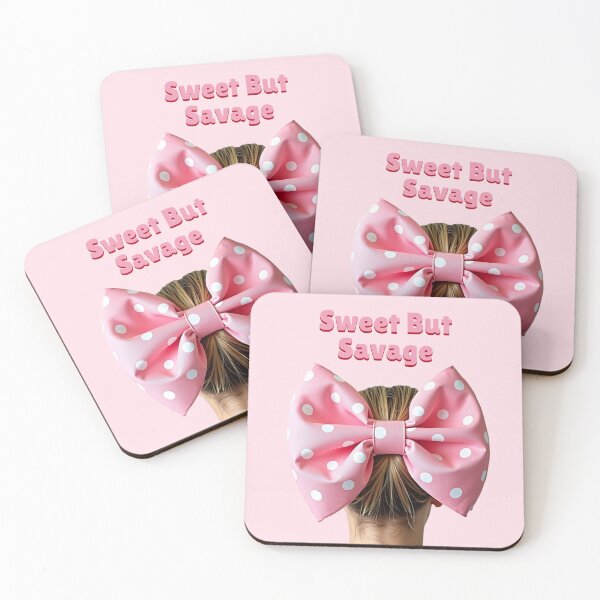 Item preview, Sweet but Savage – Pink Diamond Bow Girl designed and sold by BlindCatCreative.