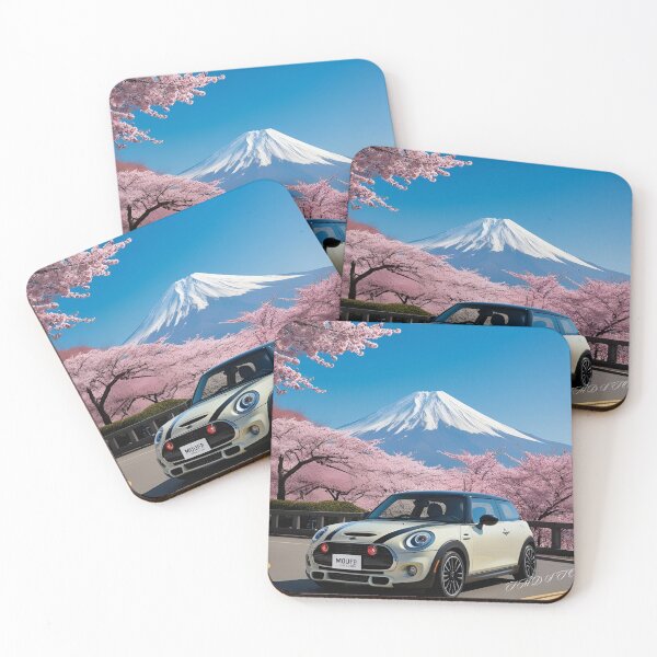 Item preview, Mini Cooper with Mount Fuji designed and sold by tmdstore.