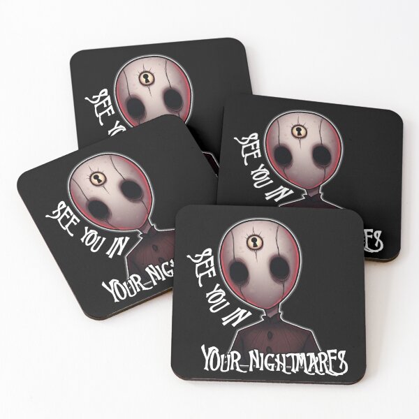 Item preview, Creepy Keyhole Face Horror Character – See You In Your Nightmares Quote designed and sold by shypixels.
