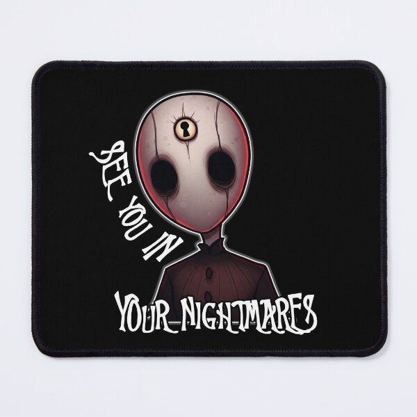 Item preview, Creepy Keyhole Face Horror Character – See You In Your Nightmares Quote designed and sold by shypixels.