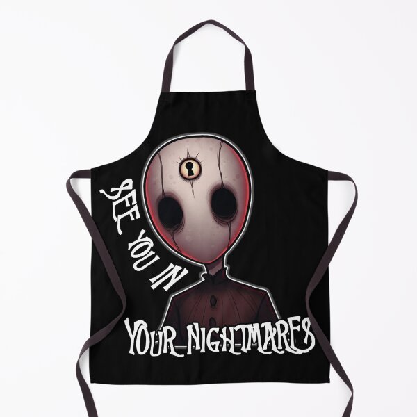 Item preview, Creepy Keyhole Face Horror Character – See You In Your Nightmares Quote designed and sold by shypixels.