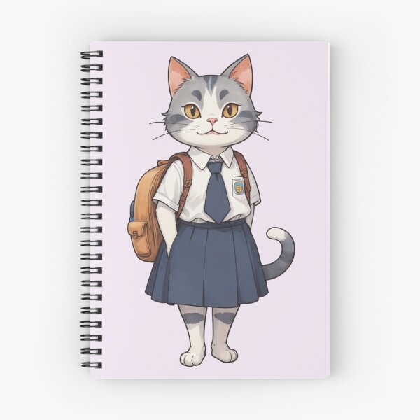 Item preview, Hermosa gata colegiala: gata estudiante elegante y con estilo designed and sold by Babayaa.