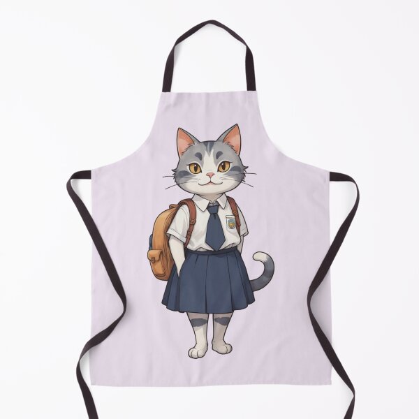 Item preview, Beautiful School Girl Cat – Elegant and Stylish Student Cat designed and sold by Babayaa.