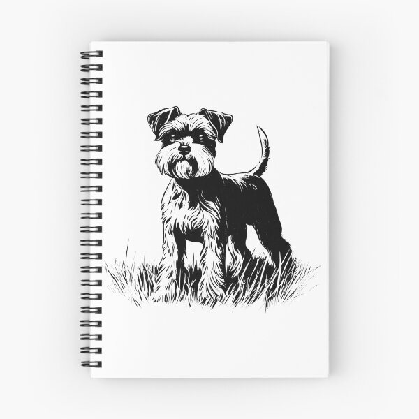 Item preview, Mini Schnauzer Dog Small Toy Pet Lap Puppy Canine Cute designed and sold by inkoutninja.