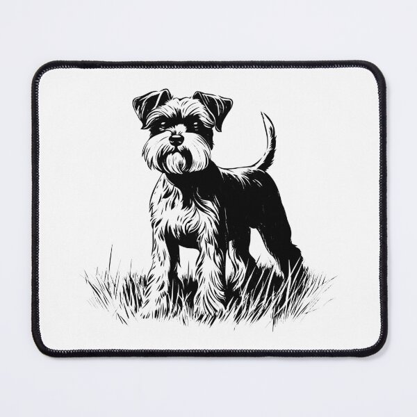 Item preview, Mini Schnauzer Dog Small Toy Pet Lap Puppy Canine Cute designed and sold by inkoutninja.