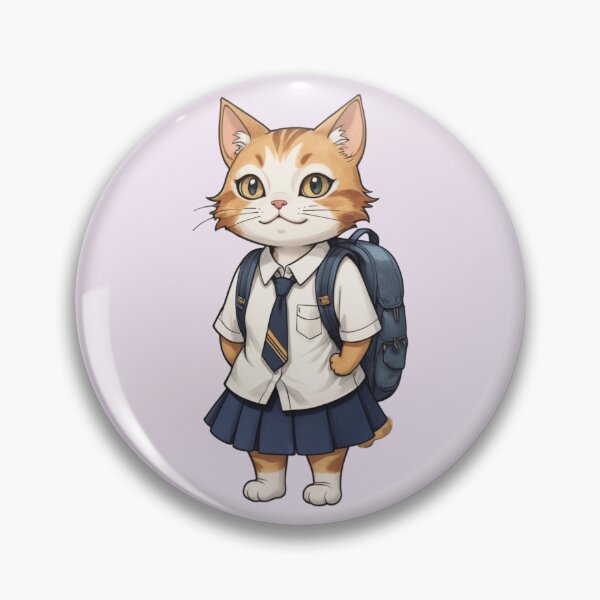 Item preview, Orange School Cat – The Cutest Student in Class designed and sold by Babayaa.