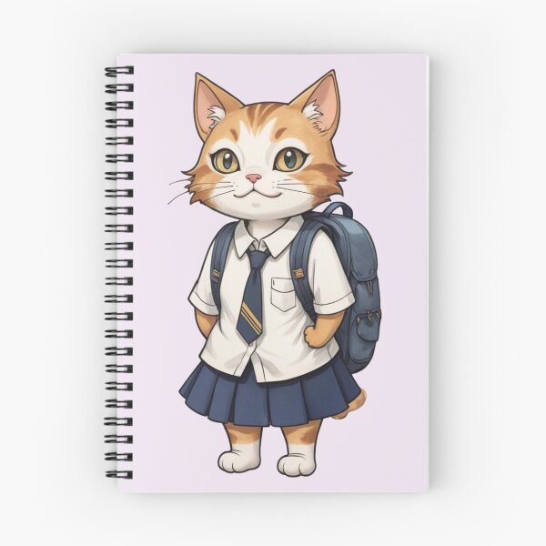 Aperçu de l'œuvre Chat d'école orange – L'élève le plus mignon de la classe créée et vendue par Babayaa.