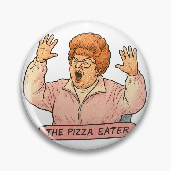 Item preview, The Pizza Eater Barb Kelner designed and sold by MushroomHut.