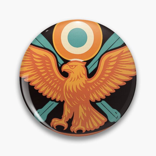 Item preview, Indian Air Force Emblem – Eagle Crest with Ashoka Chakra designed and sold by Places On Earth.