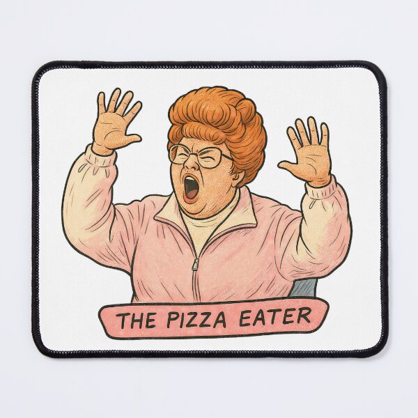 Item preview, The Pizza Eater Barb Kelner designed and sold by MushroomHut.