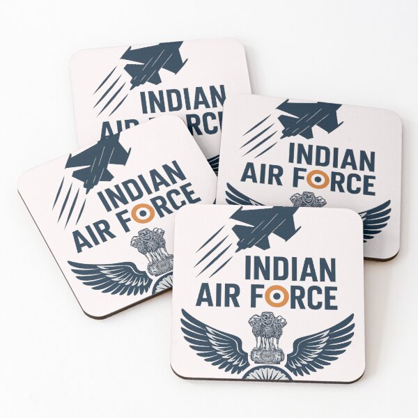 Item preview, Fighter Jet Indian Air Force Logo – Winged Emblem with Ashoka designed and sold by Places On Earth.