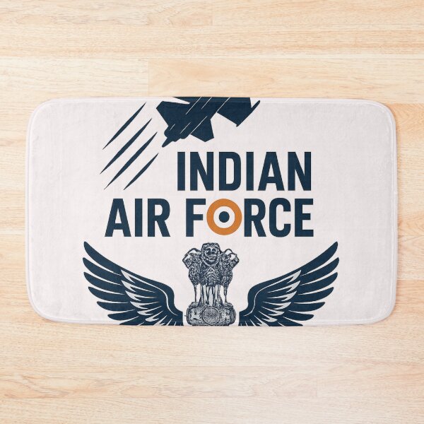 Item preview, Fighter Jet Indian Air Force Logo – Winged Emblem with Ashoka designed and sold by Places On Earth.