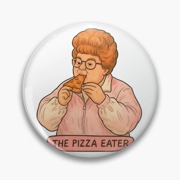 Item preview, The Pizza Eater Barb Kelner designed and sold by MushroomHut.
