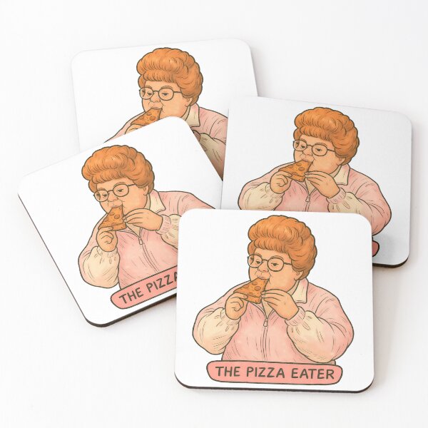 Item preview, The Pizza Eater Barb Kelner designed and sold by MushroomHut.