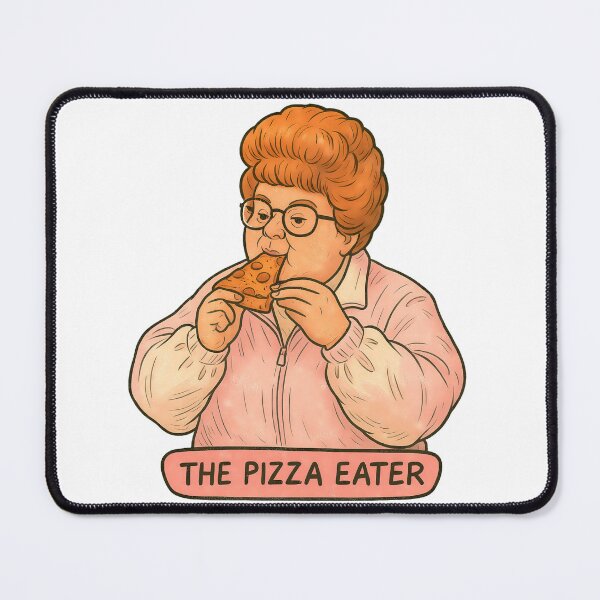 Item preview, The Pizza Eater Barb Kelner designed and sold by MushroomHut.