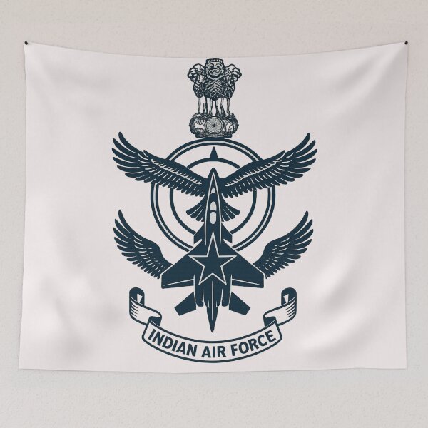 Item preview, Indian Air Force Symbol – Star Jet and Winged Emblem designed and sold by Places On Earth.