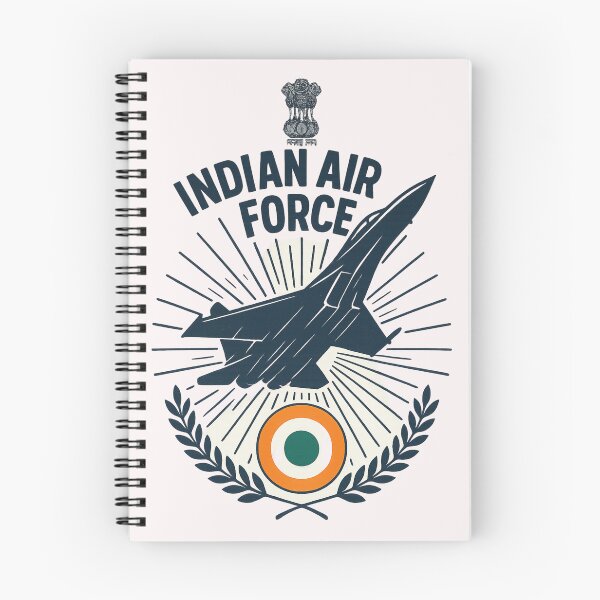 Item preview, Indian Air Force Jet Takeoff – Emblem and Tricolor Roundel designed and sold by Places On Earth.