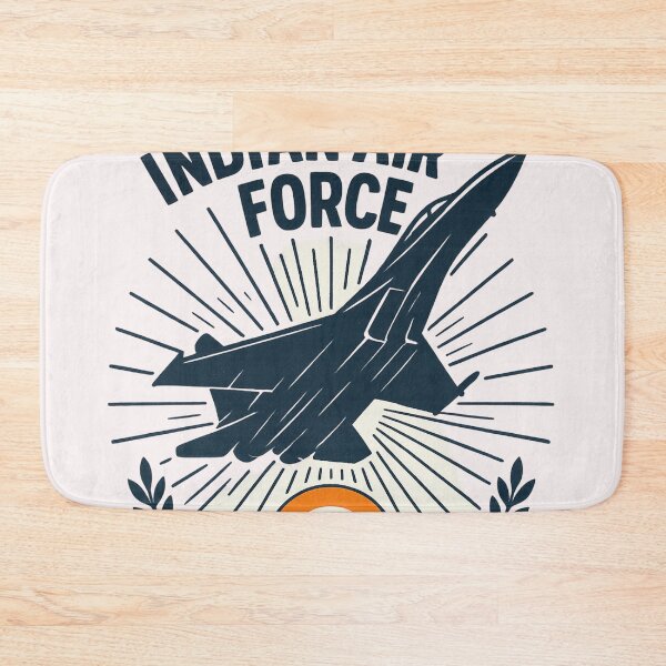 Item preview, Indian Air Force Jet Takeoff – Emblem and Tricolor Roundel designed and sold by Places On Earth.