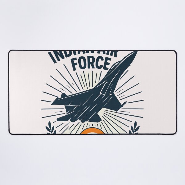 Item preview, Indian Air Force Jet Takeoff – Emblem and Tricolor Roundel designed and sold by Places On Earth.