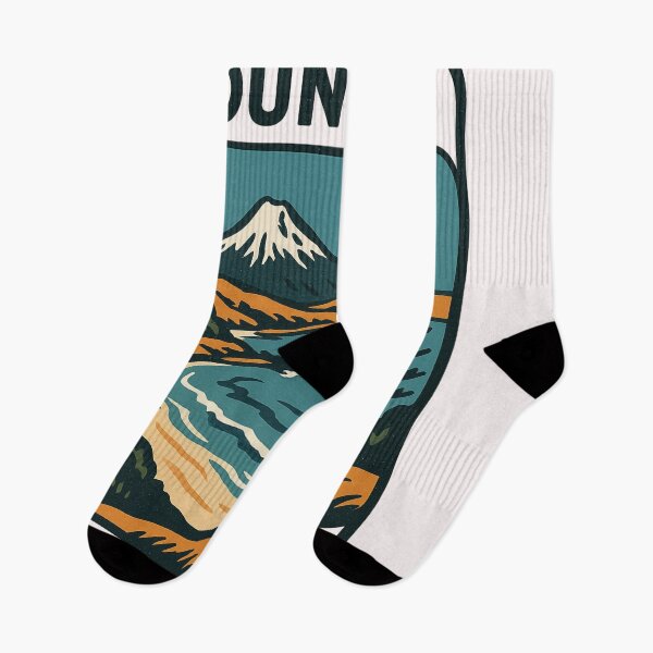 Item preview, Dunedin NZ Coastline – Retro Landscape with Mountain and Tree designed and sold by Places On Earth.