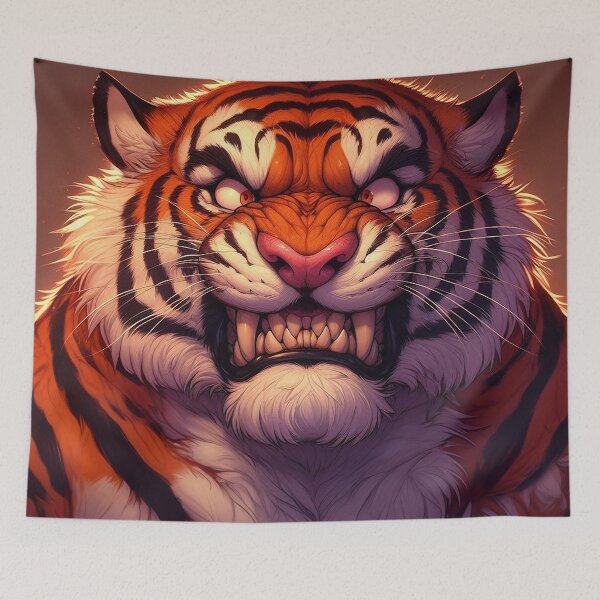 Item preview, Seething Angry Tiger designed and sold by nikkolaus.