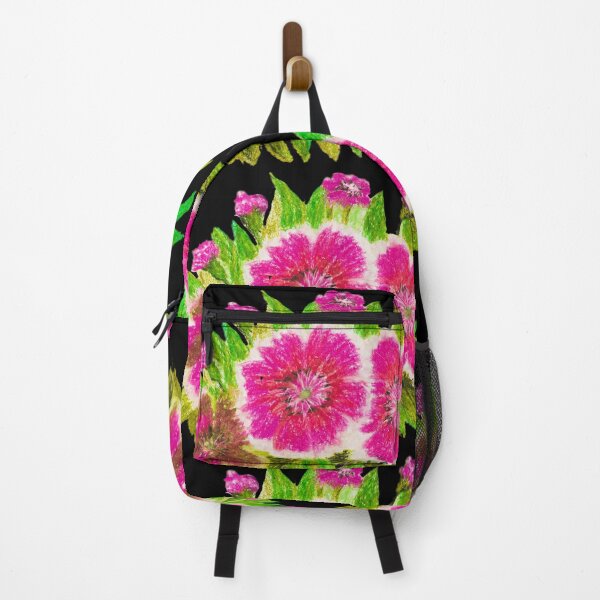 Item preview, pink white Dianthus flowers designed and sold by tintingouw.