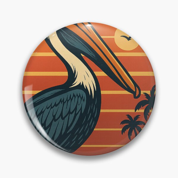 Item preview, Dunedin Florida – Pelican at Sunset Retro Design designed and sold by Places On Earth.