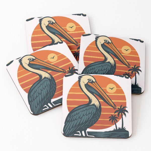 Item preview, Dunedin Florida – Pelican at Sunset Retro Design designed and sold by Places On Earth.