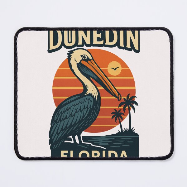 Item preview, Dunedin Florida – Pelican at Sunset Retro Design designed and sold by Places On Earth.