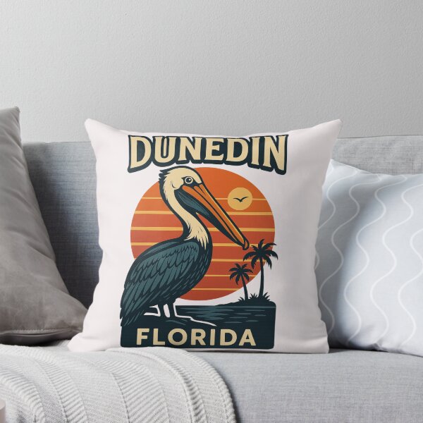 Item preview, Dunedin Florida – Pelican at Sunset Retro Design designed and sold by Places On Earth.
