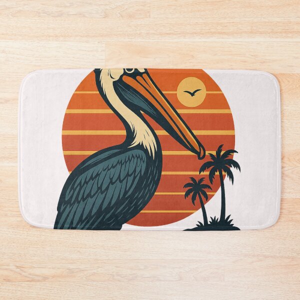 Item preview, Dunedin Florida – Pelican at Sunset Retro Design designed and sold by Places On Earth.