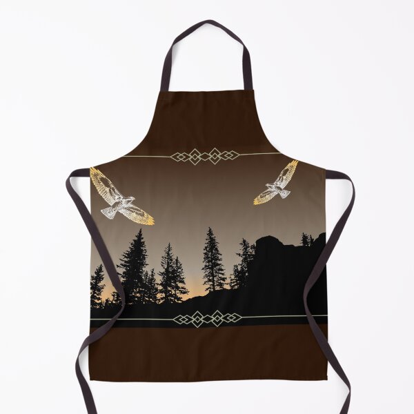 Item preview, Hawks and Mountain Brown and Gold designed and sold by Tony Anderson Designs.
