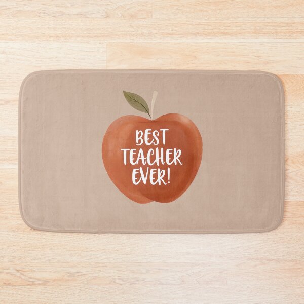 Item preview, Best Ever Teacher Design – Rust Orange Apple with Heart Illustration for Teacher Appreciation, Back to School, and End-of-Year Gifts designed and sold by Sunstone Print.