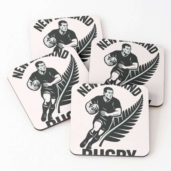 Item preview, Silver Fern Rugby – New Zealand Player Monochrome Design designed and sold by Places On Earth.